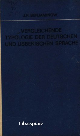 Typologie der deutschen und usbekischen Sprache