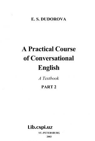 A Practical Course of Conversational English