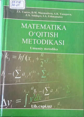 Matematika o'qitish metodikasi